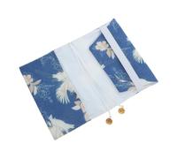 VILLCASE Funda para Libros de Tejido con Diseño Vintage y Imagen de Grulla, Compatible con Libros de Tapa Dura y Cuadernos, Resistente al Desgaste para Proteger en Estudio o Viaje
