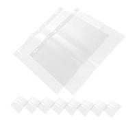 VILLCASE Fundas Protectoras para Negativos De Película Impermeables para Archivadores, Coleccionistas y Fotógrafos, 10 Hojas con 120 Agujeros, Plástico PE Transparente para Almacenamiento Seguro