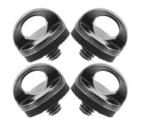 VILLCASE Gancho para Cámara Tornillo de 1/4 Antideslizante, Anillo en D Portátil 4 Piezas Color Gris Oscuro, Soporte de Montaje para Correa y Placa de Trípode, Accesorio Práctico