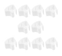 VILLCASE Ganchos para Cortinas Plisadas Blancos de Pom, 10 Piezas Diseño Versátil y Fácil Instalación para Cortinas de Ventana Verticales