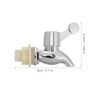 VILLCASE Grifos de Plástico para Dispensador de Bebidas 2 Piezas Válvula de Repuesto 15-18 MM Boquilla para Cubo y Jarra Compatible Enfriadores y Dispensadores de Agua Uso Doméstico y