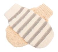 VILLCASE Guantes Exfoliantes Cuerpo de Lino 2 Piezas Manoplas de Baño Espumosas 21X11 y 22X12 CM Suaves y Absorbentes para Limpieza y Cuidado Piel Ducha y Baño