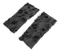 VILLCASE Guantes sin Dedos Punk para Mujer de Poliéster Diseño Grunge y Estilo Gótico, Ideales para Cosplay y Eventos de Halloween