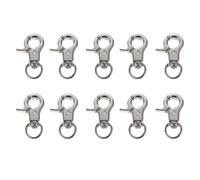 VILLCASE Hebillas para Puertas de Jaula de Pájaros 10 Pcs Clips de Seguridad Metálicos Antiescape Pestillos Pequeños para Jaulas de Loros Resistentes y Ligeros