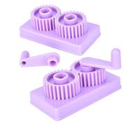 VILLCASE Herramientas de Quilling para Papel 2 Pcs, Máquina Rizadora y Prensadora Manual para Manualidades Diy, Accesorios para Crear Ondas y Formas 3d en Papel, Kit Portátil para