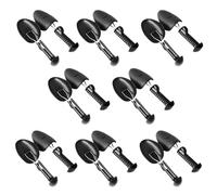 VILLCASE Hormas para Zapatos Ajustables de Plástico Negro 8 Pares Soporte para Hormas para Botas Zapatillas y Calzado de Hombre y Mujer Ensanchador para Mantenimiento y Conservación de