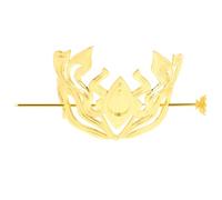 VILLCASE Horquilla de Adorno Metálico Pequeña para Moños Masculina Accesorio Tradicional Chino Hanfu Adorno de Palillos Cabello Dorada Vintage Adecuado para Disfraces y Peinados