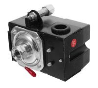 VILLCASE Interruptor de Presión de Seguridad para Compresor de Aire 90-120 Psi 0,8 Mpa Diseño Horizontal y Mango Conveniente para Inflado y Pintura