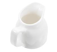 VILLCASE Jarra de Café y Leche Jarra de Leche Pequeña de Cerámica de Color Claro con Asa 1 Pcs Fácil Mantenimiento Resistente al Calor para Cocinas Ocupadas y Mesa Puesta