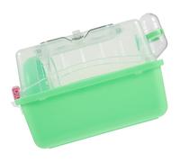 VILLCASE Jaula para Hámsters Grandes de Plástico Espacio para Ejercicio y Accesorios Desmontables, Adecuado para Hámsters Enanos y Ratones en Color Verde Claro