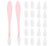 VILLCASE Juego de 2 Cabezales de Limpieza para Bocetos, Herramienta de Borrado para Dibujo y Difuminado, Abs y Látex, Rosa, 20 Cabezales de Repuesto, para Estudiantes y Artistas, para Arte