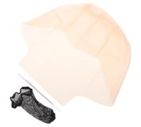 VILLCASE Juego de 3 Piezas de Látex para Calva Red Cabello, Cómodo y Elástico, Adecuado para Carnaval y Halloween, Accesorio Realista para Adultos