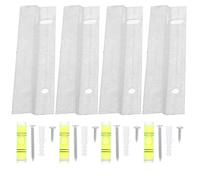 VILLCASE Juego de 3 Soportes de Pared Franceses Tipo Z Pequeños para Colgar Espejos y Cuadros Herrajes Encajados de Alta Resistencia para Uso Baño Oficina y Hogar Capacidad hasta 2 Kg