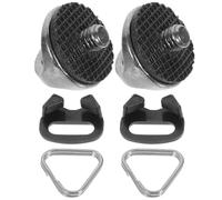 VILLCASE Juego de Gancho Triangular Dividido Negro Anillo en D de Acero Inoxidable y ABS Resistente y Duradero para Correa de Cámara Compatible Cámaras sin Espejo