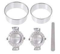 VILLCASE Juego de Moldes y Alta Resistencia al Calor para Hacer Dumplings de Acero Inoxidable Diseño Simple Adecuado para Utensilios de Cocina Casera