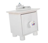 VILLCASE Juego de Té Gabinete de Madera, Accesorio para Fotografía de Recién Nacidos, Funcional y Bonito