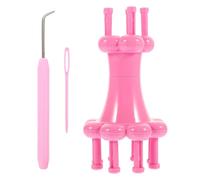 VILLCASE Juego de Tejedora de Plástico para Manualidades con Agujas y Gancho, Fácil de Usar para Tejer Suéteres y Bufandas en Casa, Adecuado para Amantes del Tejido