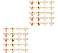 VILLCASE Juegos Colgante De Goteo De Abeja Juguetes De Campana De Mano Pulseras De Joyería Mimbre Bollos Abejas De Aleación Encanto Para Pulseras Joyería Llavero Colgante