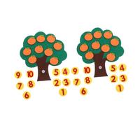 VILLCASE Juguetes De Fieltro Educativos Para Preescolar 2 Naranjos De Matemáticas Para Jardín De Infantes