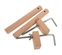 VILLCASE Kit de 2 Piezas de Soporte de Tejido de Madera de Haya para Manualidades, Herramienta Ajustable para Hacer Pulseras Trenzadas en Casa, Accesorio para Cordones de Bricolaje,