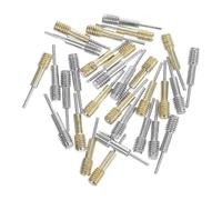 VILLCASE Kit de 30 Piezas para Quitar Eslabones de Reloj Agujas de Acero Chapado Cobre Incluye 15 Piezas Doradas y 15 Plateadas Herramienta de Reparación para Ajustar Correas y Desmontar