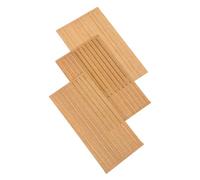 VILLCASE Kit de 80 Tiras de Madera Maciza para Suelo de Barco en Miniatura, Adecuado para Proyectos de Construcción y Reparación de Modelos de Barcos Pequeños