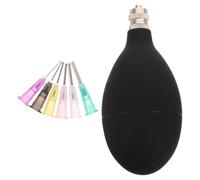 VILLCASE Kit de Herramientas para Cerámica con 6 Agujas de Precisión, Botella Exprimible Negra para Esmalte, Juego de Aplicadores de Arcilla para Decoración Detallada y Manualidades