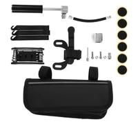 VILLCASE Kit de Reparación de Bicicletas Kit para Neumáticos de Bicicleta Minibomba de Aluminio Palancas y Negro Portátil y Multifunción