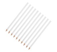VILLCASE Lápices de Dibujo Blancos de Madera, Crayones de Cera Portátiles y Fáciles de Usar, Pack de 10 para Marcar Vidrio, Tela y Papel en Aplicaciones Prácticas