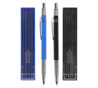 VILLCASE Lápiz Portaminas 2.0 con Diseño Ergonómico y Recambios Incluidos, Lápiz Mecánico de Plástico y Metal Adecuado para Estudiantes y Dibujo Técnico