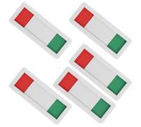 VILLCASE Letreros Acrílicos para Puerta Corrediza de Sala de Reuniones 5 Piezas 4x10 Cm Señal de Privacidad Oficina Ocupado/vacante Indicador Deslizante Fácil Lectura