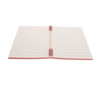 VILLCASE Libreta de Musica Vintage Roja B5 Hojas Sueltas Desmontables, Papel de Pentagrama Estrecho Adecuado para Escuelas y Clases de Música