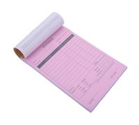VILLCASE Libro de Facturas Fiscales Libro de Facturas para Seguimiento de Pedidos, 2 Copias, Papel, para Gestión de Pedidos y Registros Financieros