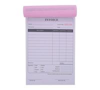 VILLCASE Libro de Recibos de Facturas Comerciales, Papel, Formulario de Pedido Minorista, 2 Partes, 100 Páginas, para Registros Financieros y Seguimiento de Pedidos