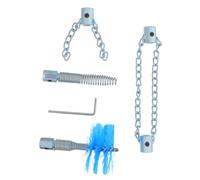 VILLCASE Limpiapipas de Acero para Desatascar Tuberías y Desagües de Ducha, Herramienta Flexible Expande y Navega Curvas, Adecuado para Plomería Residencial y Comercial
