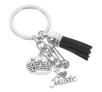 VILLCASE Llavero Musical de Aleación, Colgante Decorativo para Bolso y Mochila, Diseño Compacto y Resistente, Accesorio para Mujer, Obsequio Adecuado para Amantes Música, Llavero para Uso