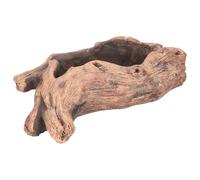 VILLCASE Maceta Forma de Raíz de Árbol Artesanal de Cemento, Maceta Decorativa para Interior y Exterior, Adorno de Escritorio para Plantas Suculentas, Macetero Estable y Resistente, 1