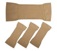 VILLCASE Mangas de Compresión para Brazos Mujer 2 Pares, Prendas Adelgazantes Moldeadoras de Brazo Talla Grande Color Piel, Material Cómodo Transpirable para Uso Activo y Deportivo