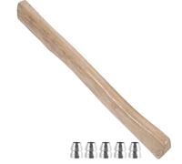 VILLCASE Mango de Madera con Cuñas de Acero, Fácil de Instalar y Usar, Adecuado para Carpinteros y Constructores en Trabajos de Carpintería