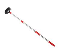 VILLCASE Mango de Trapeador Giratorio de Acero Inoxidable Rojo, Poste Extensible de Repuesto para Trapeador Comercial, Accesorio para Limpieza en Casa, Oficina, Baño y Cocina, Recambio