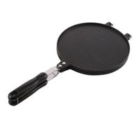 VILLCASE Máquina Compacta de Aluminio Negro para Hacer Rollitos de Huevo y Tortillas Calentamiento Uniforme y Ahorro de Energía para Cocina y Repostería