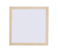 VILLCASE Marco de Fotos Creativo Cuadrado de Madera Maciza Beige para Fotos | Acabado Tallado, Estilo Moderno y Rústico, Soporte de Mesa, Adecuado para Salón y Oficina