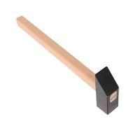 VILLCASE Martillo para Grabar Joyas 1 Pulgada Cuadrado con Mango de Madera Herramienta Manual para Trabajar Metales Oro y Plata Martillo para Texturizar y Aplanar Anillos en Joyería