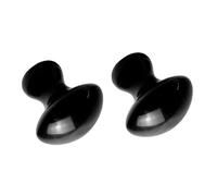 VILLCASE Masajeador Facial de Piedra Gua Sha Forma de Hongo 2 Unidades Negras Herramienta para Masaje de Piel Facial Circulación Sanguínea Uso Spa y Cuidado Personal