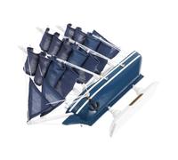 VILLCASE Modelo Náutico de Barco de Vela de Madera Retro para Decoración de Hogar y Oficina Adorno Marinero Artesanal para Ambiente Costero y Temática Marítima