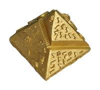 VILLCASE Modelo Pirámide Decorativa Egipcia de Escritorio Grande, Resina Artesanal, Diseño Vintage Retro, Adorno para Hogar y Oficina, Figura Pirámide Misteriosa Decorativa