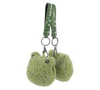 VILLCASE Monedero Llavero 2 Piezas Forma de Rana Verde, Bolsas para Monedas y Cambio, Bolsa Infantil de Almacenamiento para Dinero Pequeño y Llaves, Accesorio Práctico para Obsequio