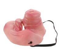 VILLCASE Nariz de Cerdo de Látex Media Cara para Disfraz, Accesorio Decorativo Rosa para Cosplay y Fiestas de Carnaval, Suministros para Disfraces y Juegos Temáticos