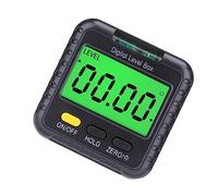 VILLCASE Nivel Digital y Medidor de Ángulos Magnético Burbuja, Función Hold, Compacto y Ligero para Carpintería, Construcción y Automoción, 1 Unidad, Uso Profesional