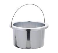 VILLCASE Olla para Derretir Cera de Aluminio 100 Mm Antiadherente Recipiente Interior Práctico para Calentador de Cera Accesorio Confiable para Máquina Depilación